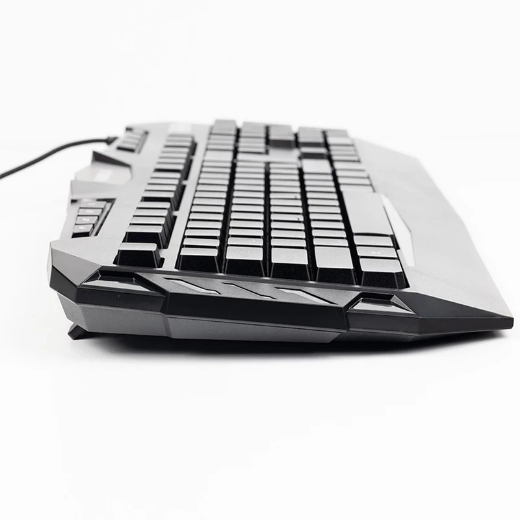 تصویر  کیبورد گیمینگ هیسکا مدل HX-KEG400 RGB، سوییچ ممبران، Full-Size نورپردازی RGB